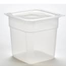 Cambro SFC1FPPP190 CamSquare® Cover for 1/2 & 1 qt Containers, Polyethylene, Translucent thumbnail 2