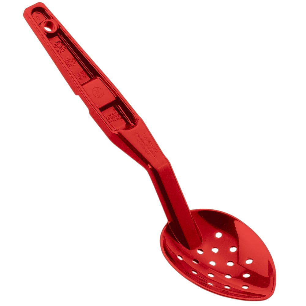 Cambro SPOP11CW404 11" Perforated Deli Spoon - Red
