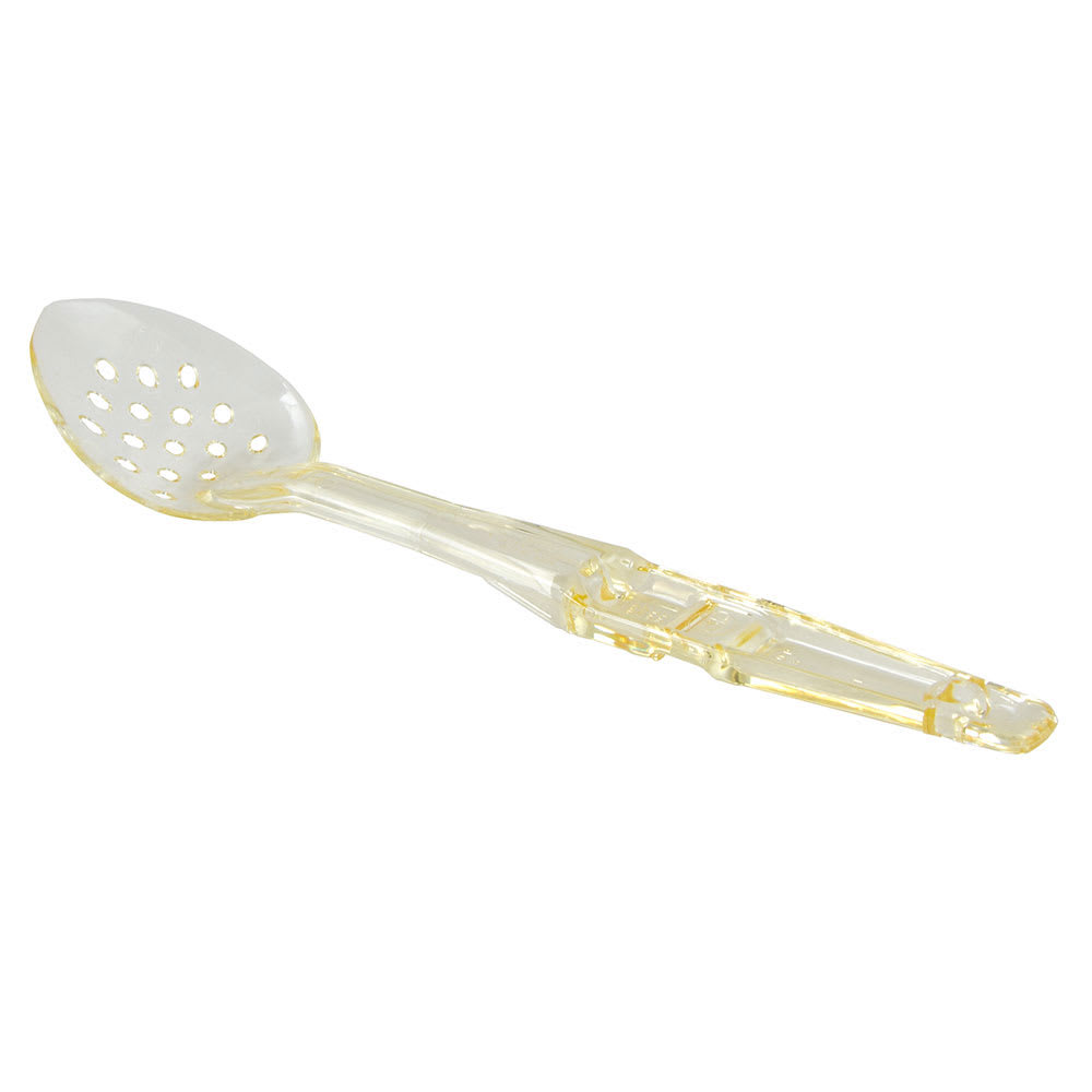 Cambro SPOP13150 13" High Heat Perforated Spoon - Amber