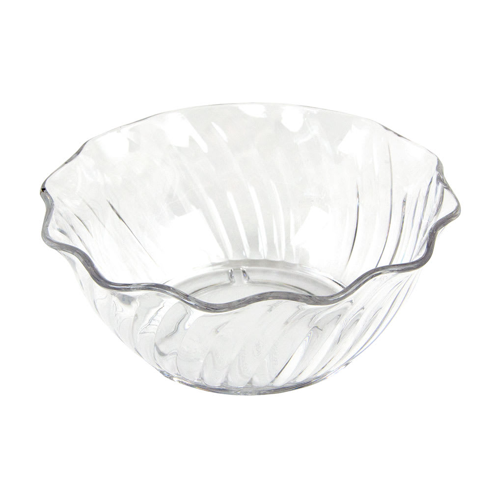 Cambro SRB13152 13 oz Swirl Bowl - Plastic, Clear