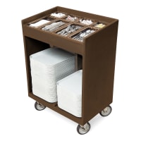 Cambro TC1418191 Tray & Silver Cart - Pans/Cover, Granite Gray thumbnail 4