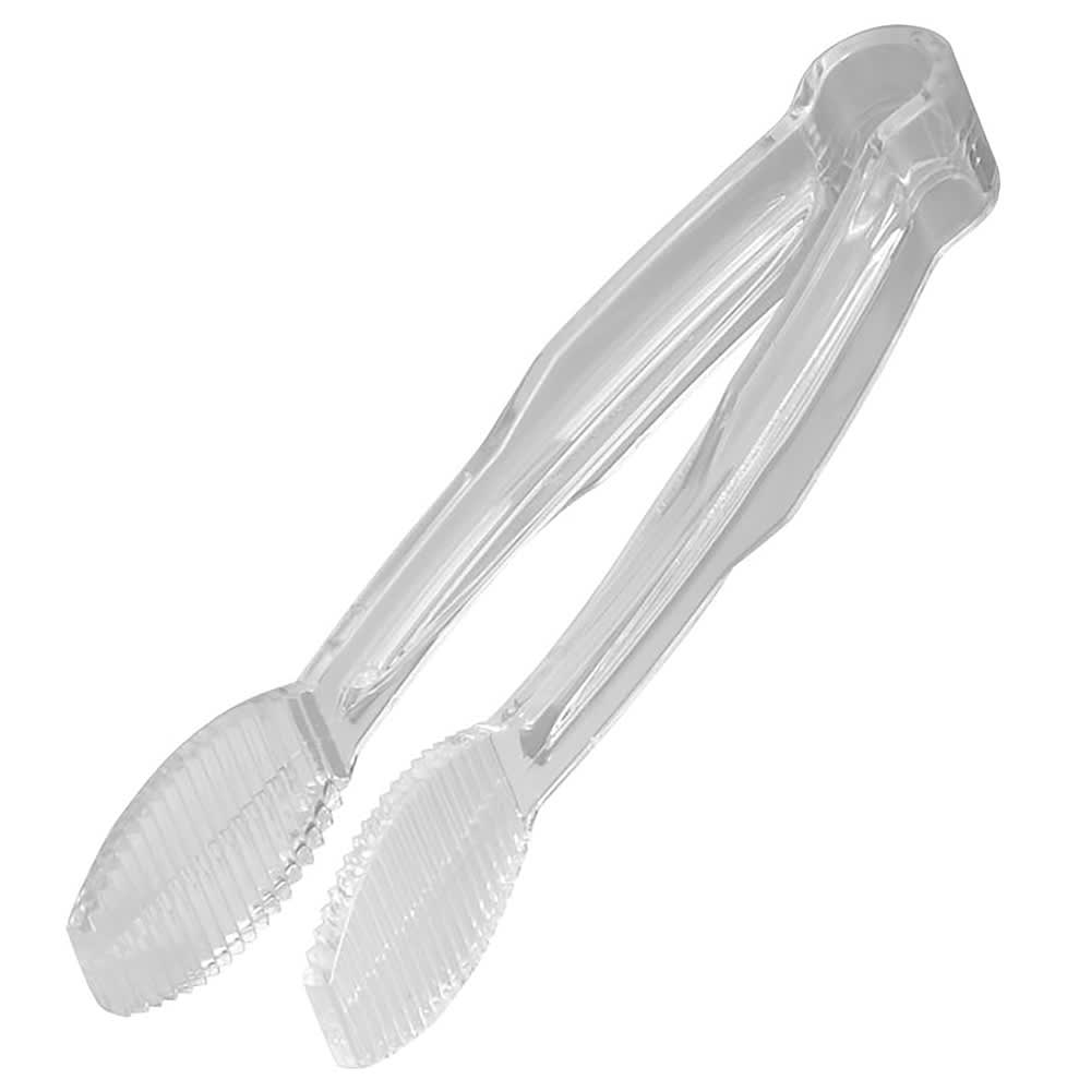 Cambro TG6135 6"L Plastic Serving Tongs, Clear
