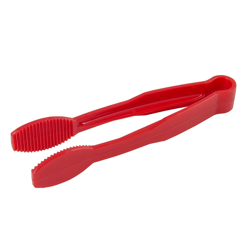 Cambro TG6404 6"L Plastic Serving Tongs, Red