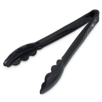 Cambro TG9110 9"L Plastic Serving Tongs, Black thumbnail 4