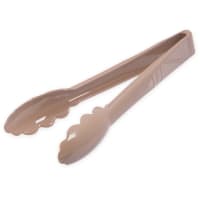 Cambro TG9133 9"L Plastic Serving Tongs, Beige thumbnail 5