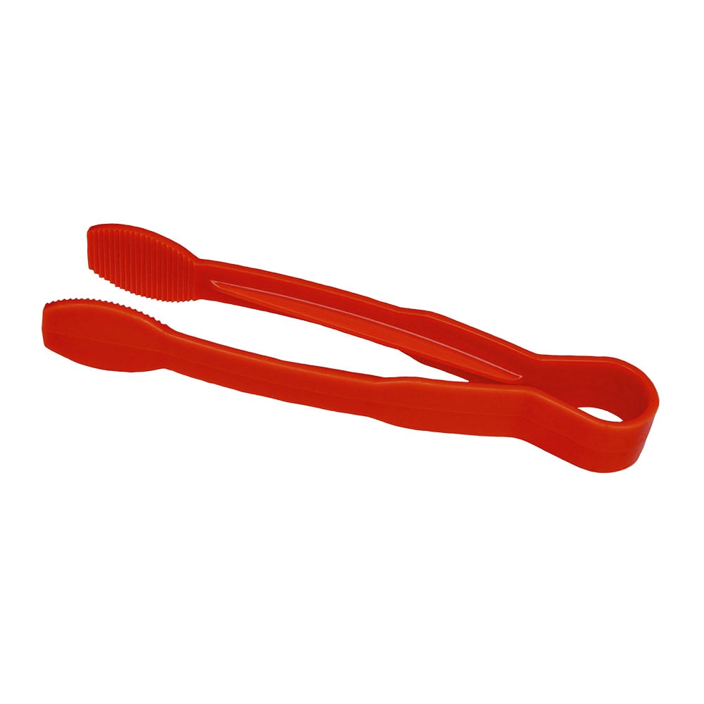Cambro TG9404 9"L Plastic Utility Tongs, Red