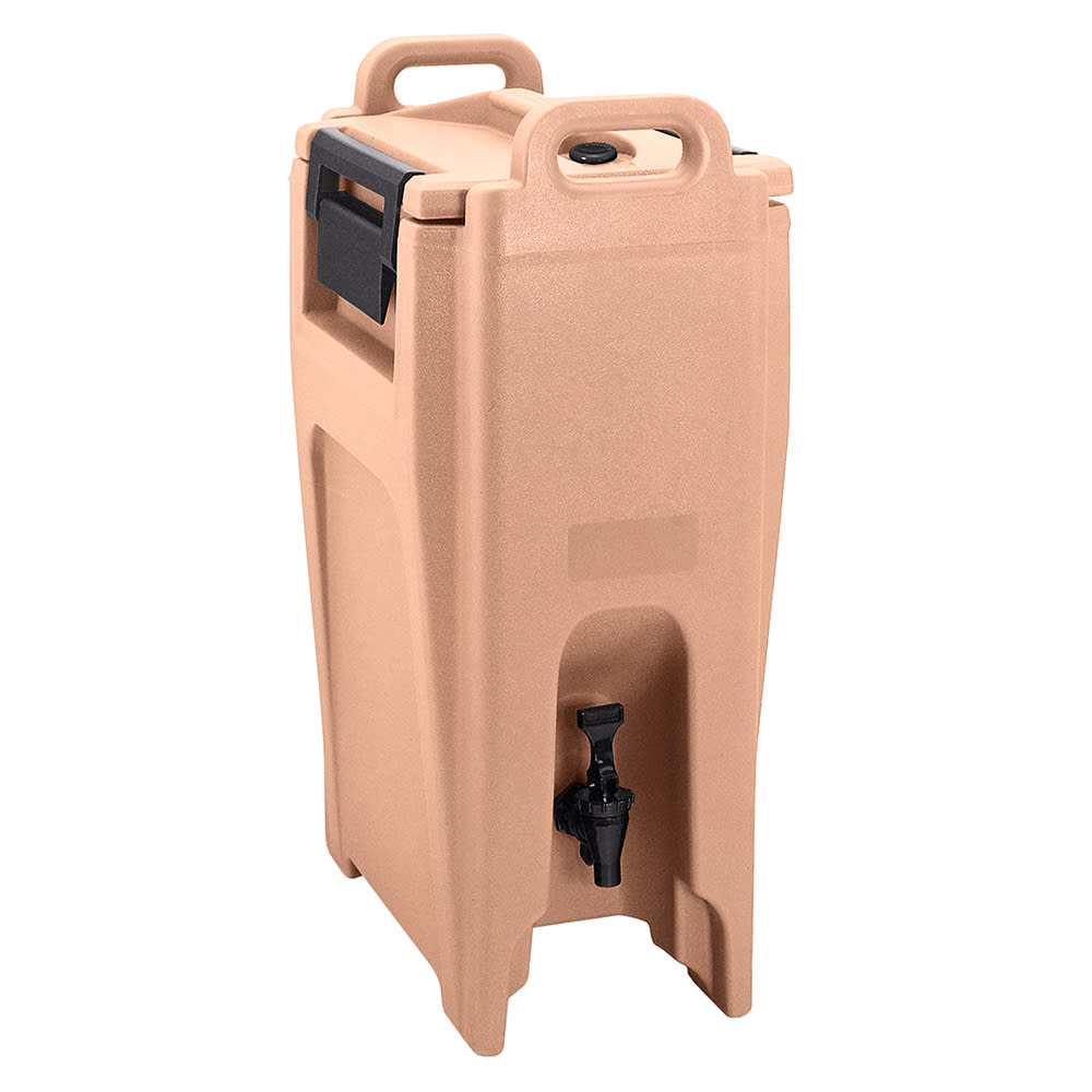 Cambro UC500157 5 1/4 gal Ultra Camtainer® Insulated Beverage Dispenser, Coffee Beige