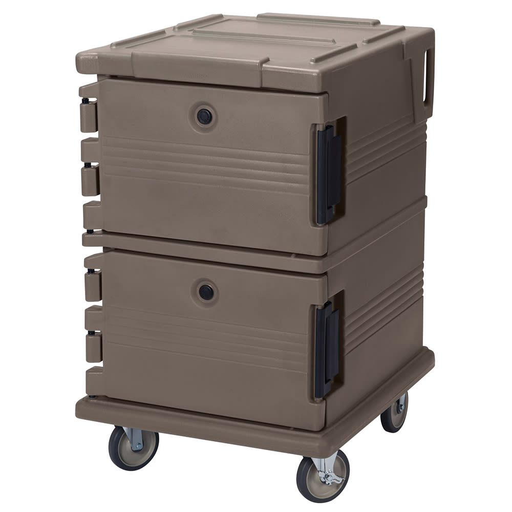 Cambro UPC1200194 Ultra Camcart® Insulated Food Carrier - 90 qt w/ (16) Pan Capacity, Granite Sand
