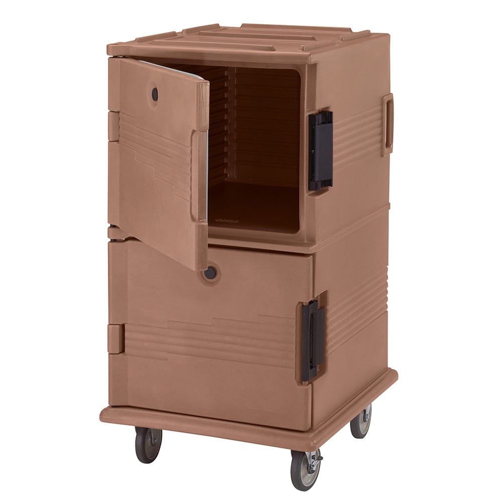 Cambro UPC1600HD157 Ultra Camcart® Insulated Food Carrier w/ (24) Pan Capacity, Coffee Beige