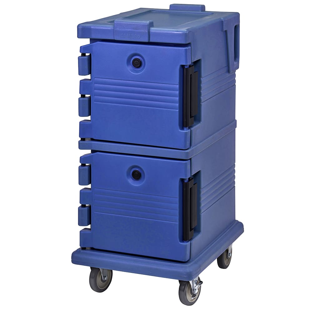 Cambro UPC600186 Ultra Camcart® Insulated Food Carrier - 45 qt w/ (8) Pan Capacity, Navy Blue