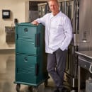 Cambro UPC800SP192 Ultra Camcart® Insulated Food Carrier w/ (12) Pan Capacity, Granite Green thumbnail 2