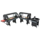 Cambro VBR5110 52 9/32" Versa Food Bar™ Cold Food Bar - (4) Pan Capacity, Floor Model, Black thumbnail 2