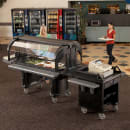 Cambro VBR5110 52 9/32" Versa Food Bar™ Cold Food Bar - (4) Pan Capacity, Floor Model, Black thumbnail 6