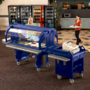 Cambro VBR5186 52 9/32" Versa Food Bar™ Cold Food Bar - (4) Pan Capacity, Floor Model, Navy Blue thumbnail 4