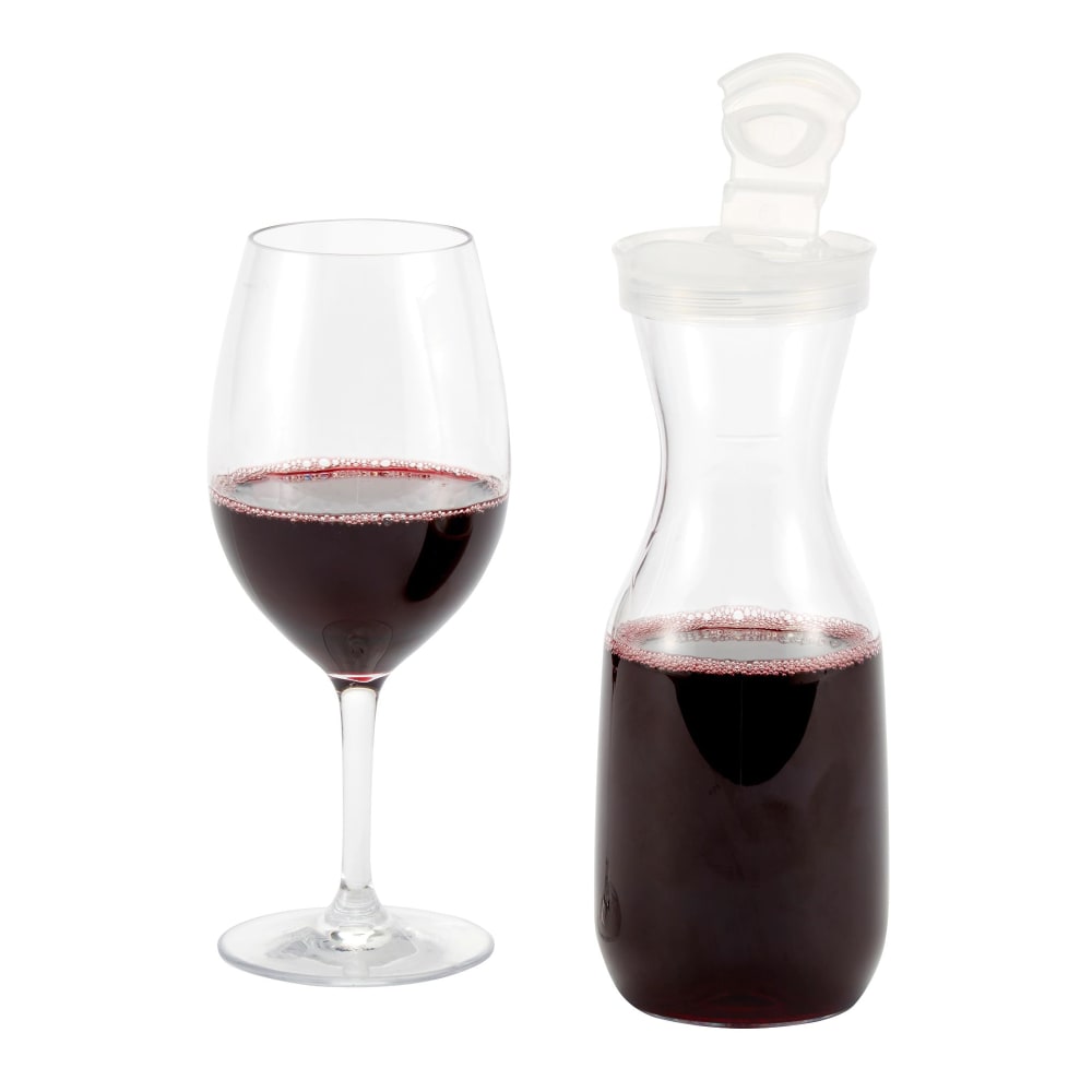 Cambro WW750T135 25 3/8 oz Camliter Beverage Decanter w/ Lid, Clear