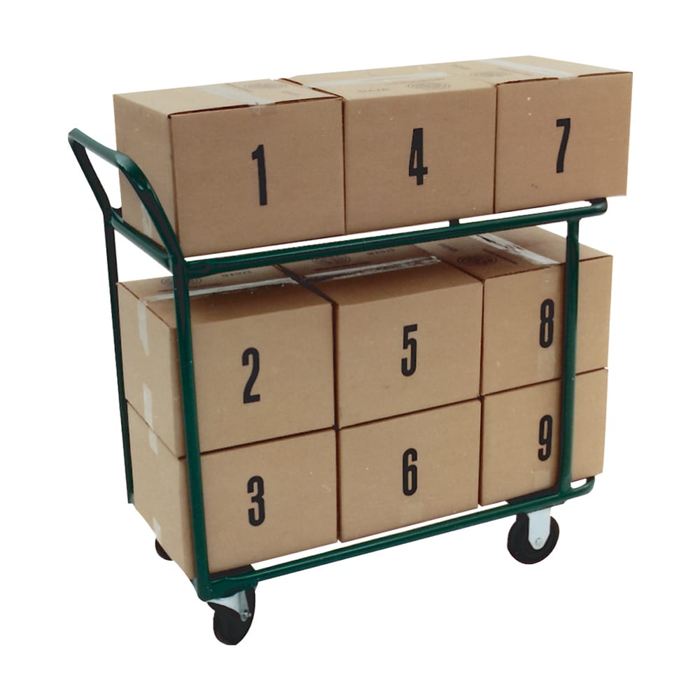 Winholt 110 2 Level Steel Utility Cart w/ 600 lb Capacity, Flat Ledges