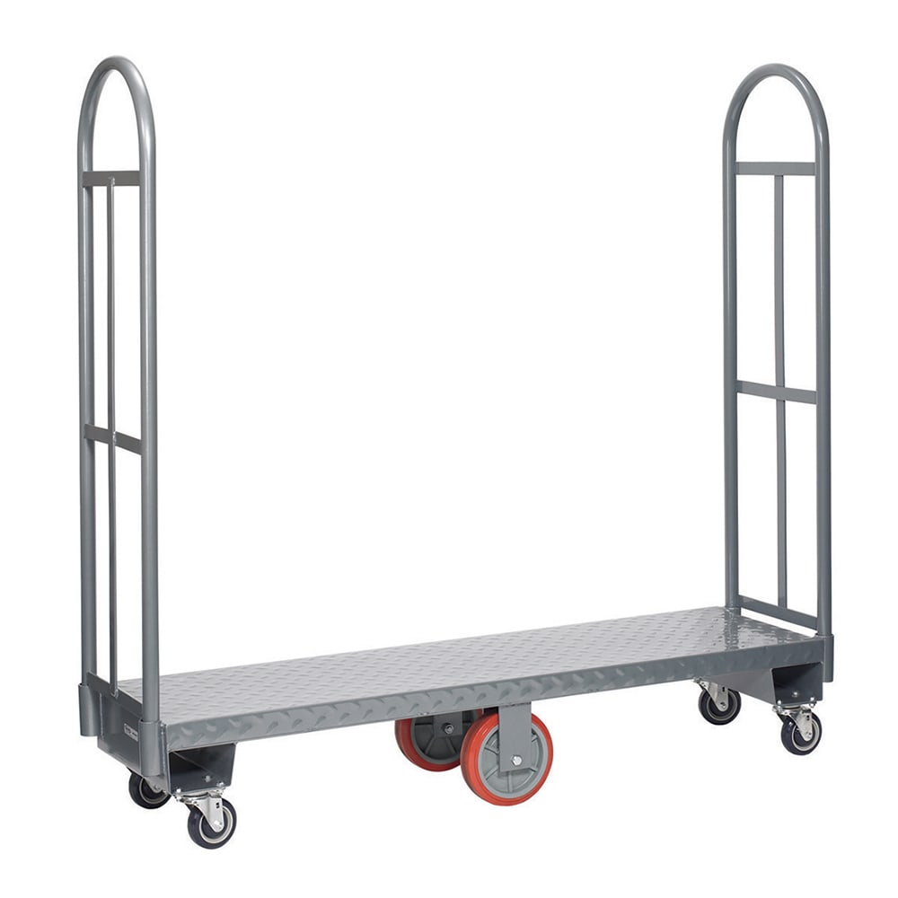 Winholt 300-48D-PU 2000 lb U-Boat Utility Cart - 51"L x 16"H, Steel