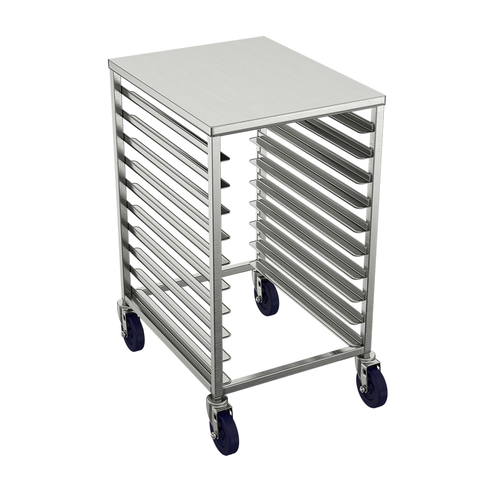 Winholt AL-1810H-SSTOP 21"W 10 Sheet Pan Rack w/ 3" Bottom Load Slides