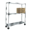 Winholt ALSCH-48-220 48" x 20" Shelving Kit for Walk-In Coolers/Backroom - (2) Levels, Aluminum thumbnail 3