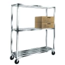 Winholt ALSCH-60-220 60" x 20" Shelving Kit for Walk-In Coolers/Backroom - (2) Levels, Aluminum thumbnail 4