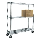 Winholt ALSCS-48-220 48" x 20" Shelving Kit for Walk-In Coolers/Backroom - (2) Levels, Aluminum thumbnail 4