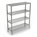 Winholt ALSCS-60-220 60" x 20" Shelving Kit for Walk-In Coolers/Backroom - (2) Levels, Aluminum thumbnail 2