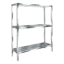 Winholt ALSTB-60-324 60" x 24" Shelving Kit for Walk-In Coolers/Backroom - (3) Levels, Aluminum thumbnail 3