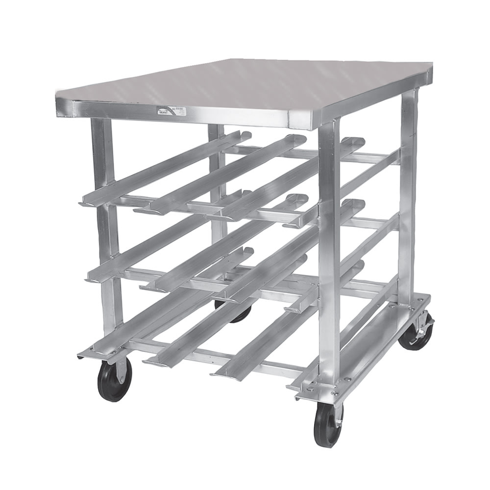 Winholt CR-54M 35"H Mobile Can Rack Storage w/ (54) #10 or (72) #5 Capacity