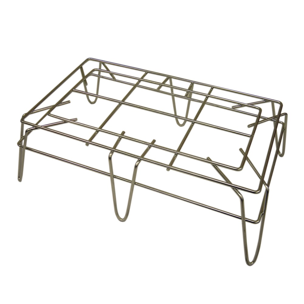 Winholt W-2414 14" Stationary Double Display Merchandiser, Steel Wire