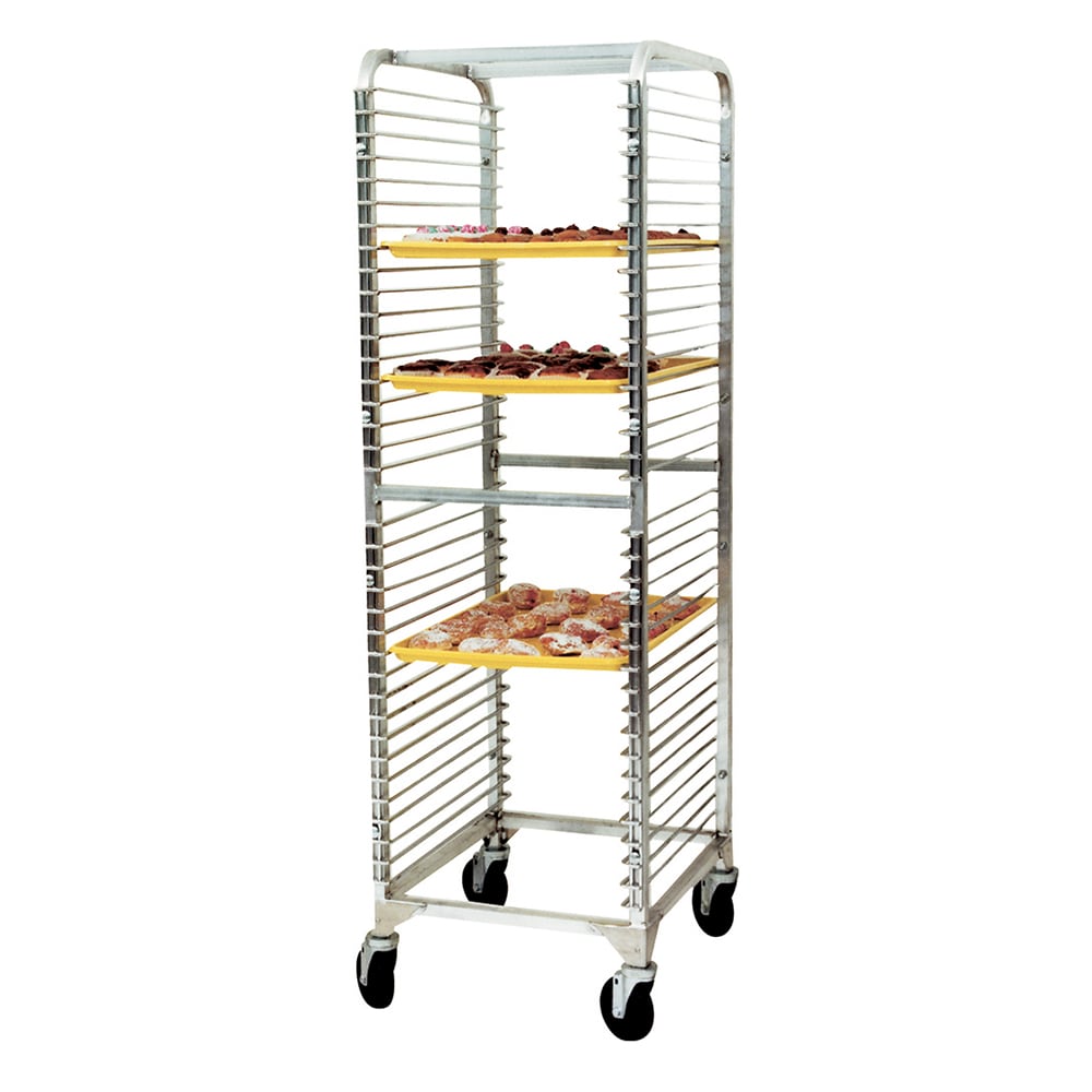 Winholt WP-1836-N-2LC 21"W 36 Nesting Wire Pan Rack w/ 3" Bottom Load Slides