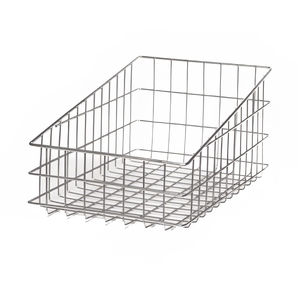 Winholt WSBB1118 Rectangular Bread Basket - 18" x 11" x 8", Chrome Wire