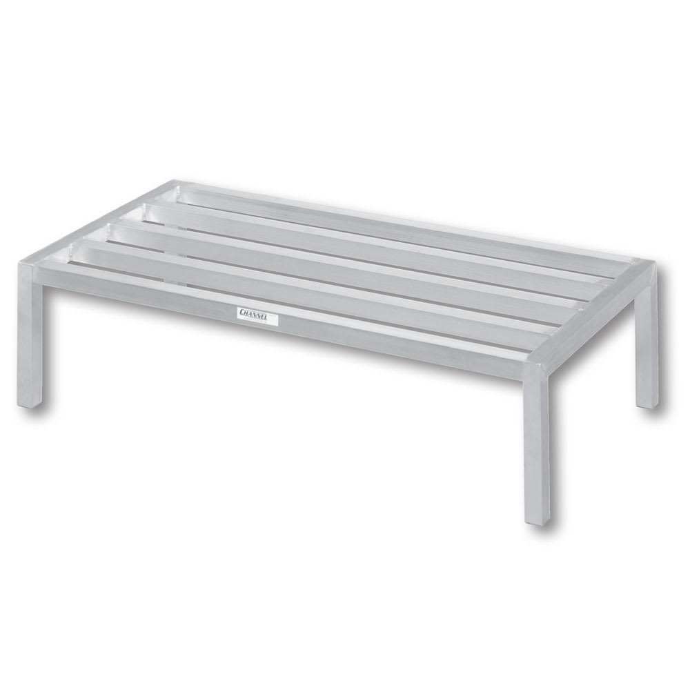 Channel 48" Stationary Dunnage Rack w/ 2200 lb Capacity, Aluminum (ED2048)