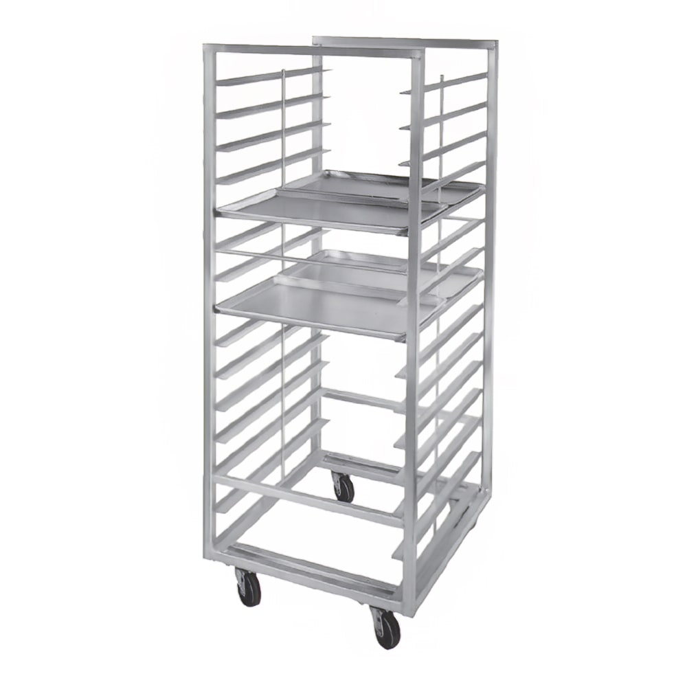 Channel 29"W 30 Sheet Pan Rack w/ 4" Bottom Load Slides (412A-DOR)