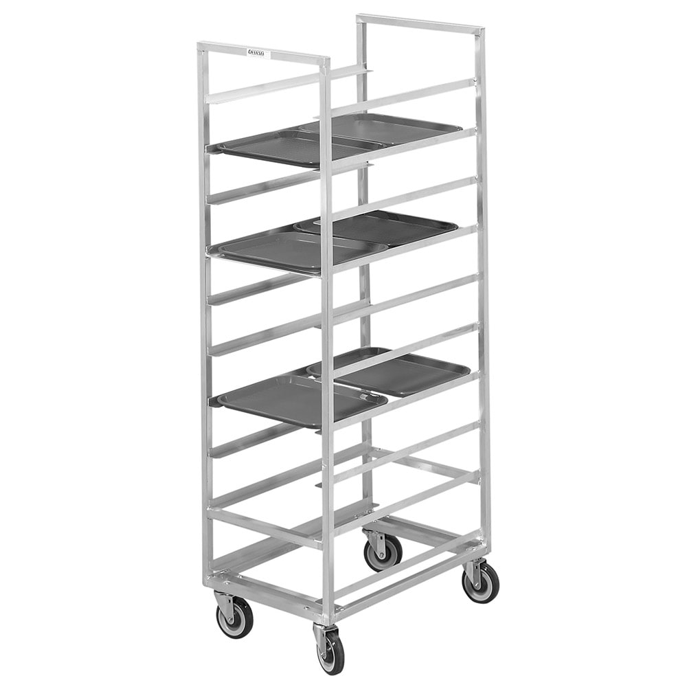 Channel 21"W 20 Tray Cafeteria Tray Rack w/ 6" Bottom Load Slides (440A)