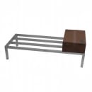 Channel 60" Stationary Dunnage Rack w/ 2000 lb Capacity, Aluminum (ADE2460) thumbnail 2