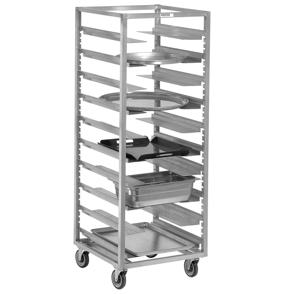 Channel 25 1/2"W 12 Sheet Pan Rack w/ 1 1/2" Bottom Load Slides (AUR-12)