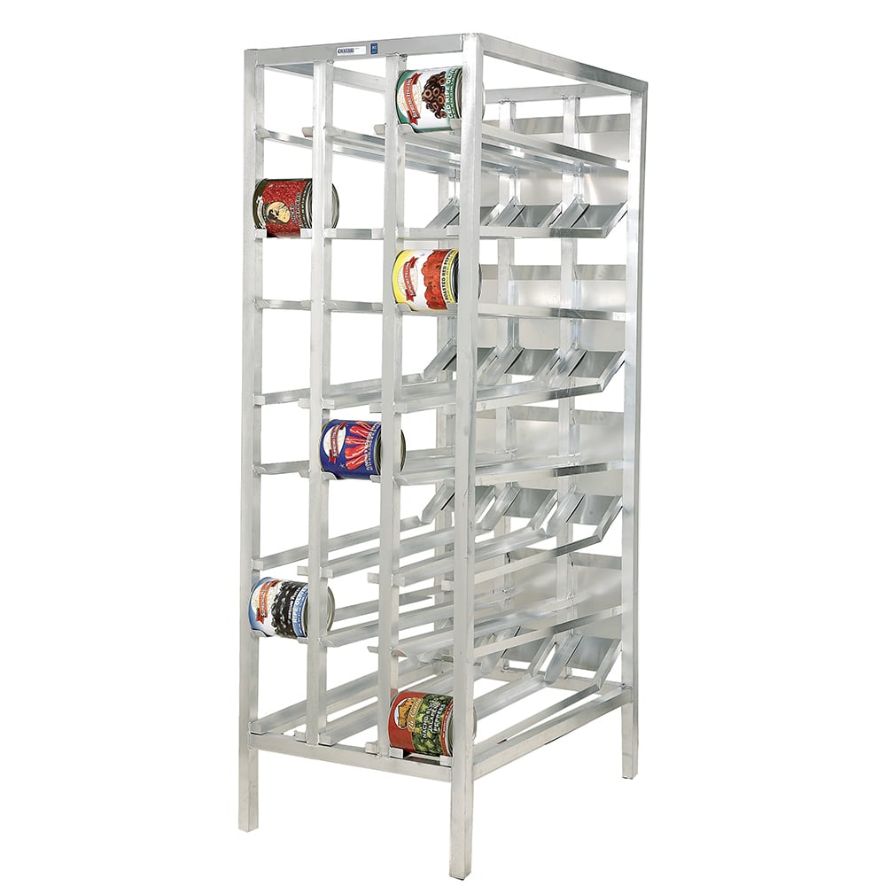 Channel 82"H Stationary Can Rack w/ (156) #10 Capacity, Front Load (CSR-156)