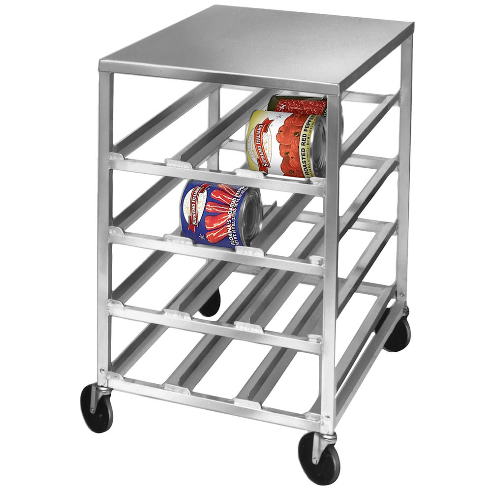 Channel 34"H Mobile Can Rack w/ (54) #10 Capacity, Front Load (CSR-3M)