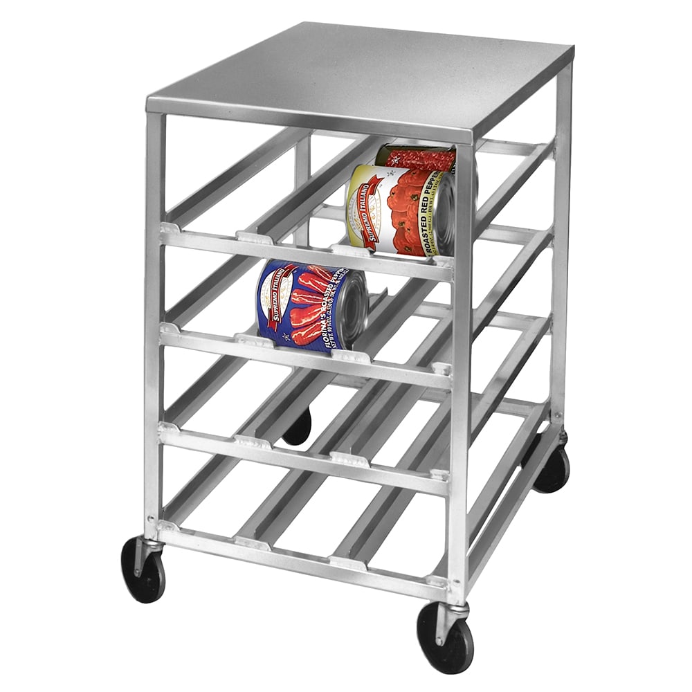 Channel 43"H Mobile Can Rack w/ (72) #10 Capacity, Front Load (CSR-4M)