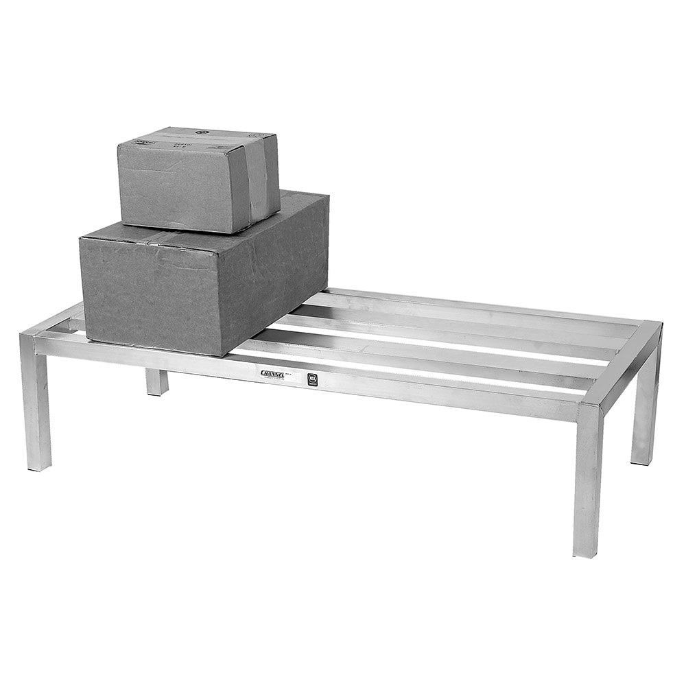 Channel 48" Stationary Dunnage Rack w/ 2500 lb Capacity, Aluminum (HD2048)