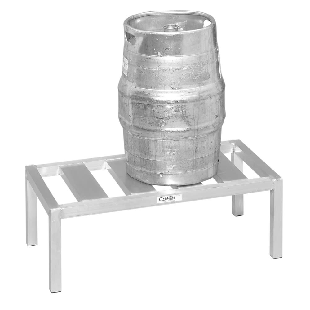 Channel (1) Level Keg Rack w/ (2) Keg Capacity, 36" x 18" x 12" (KDR136)