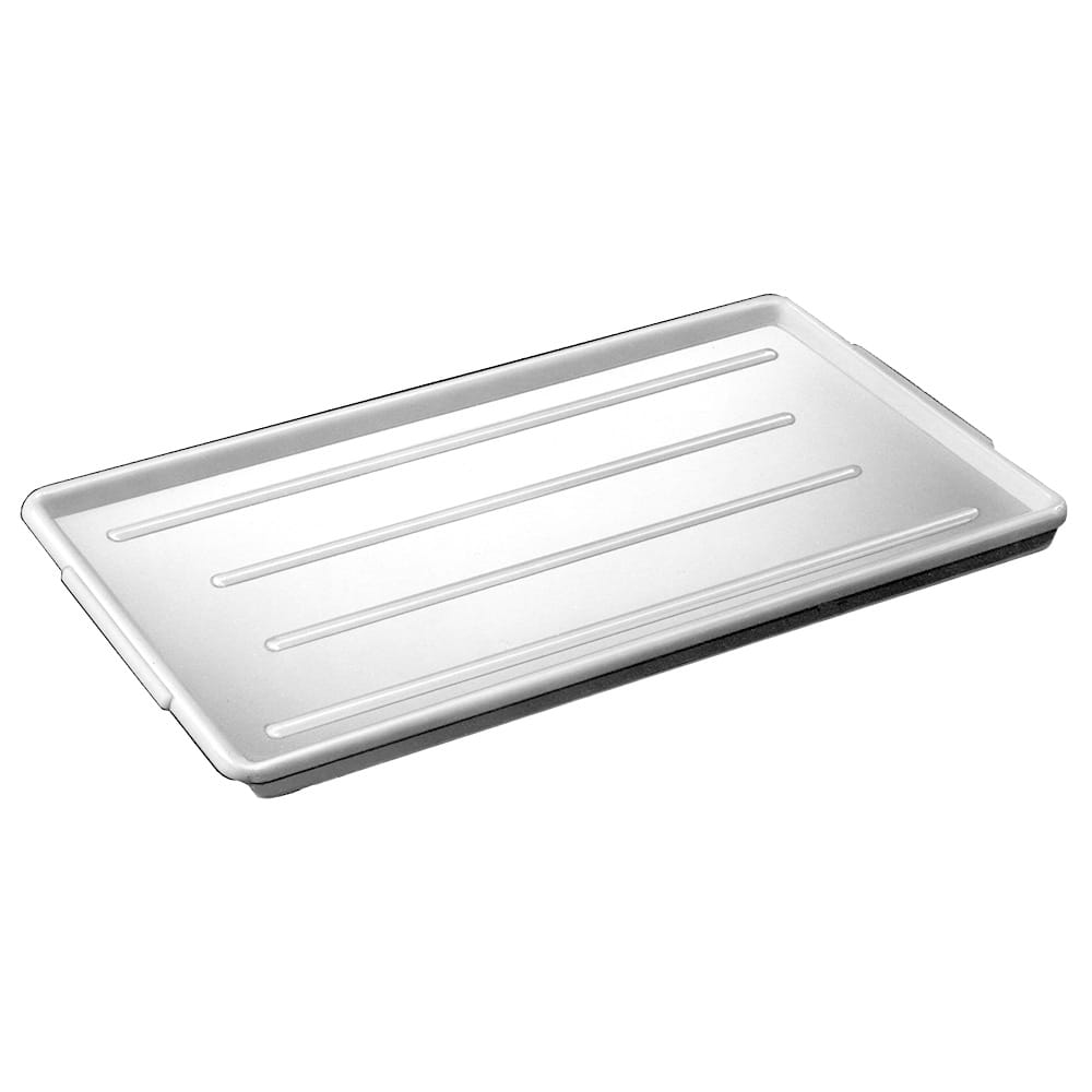 Channel Plastic Platter 12 1/2" x 24", Styrene Plastic, White (P1224-W)