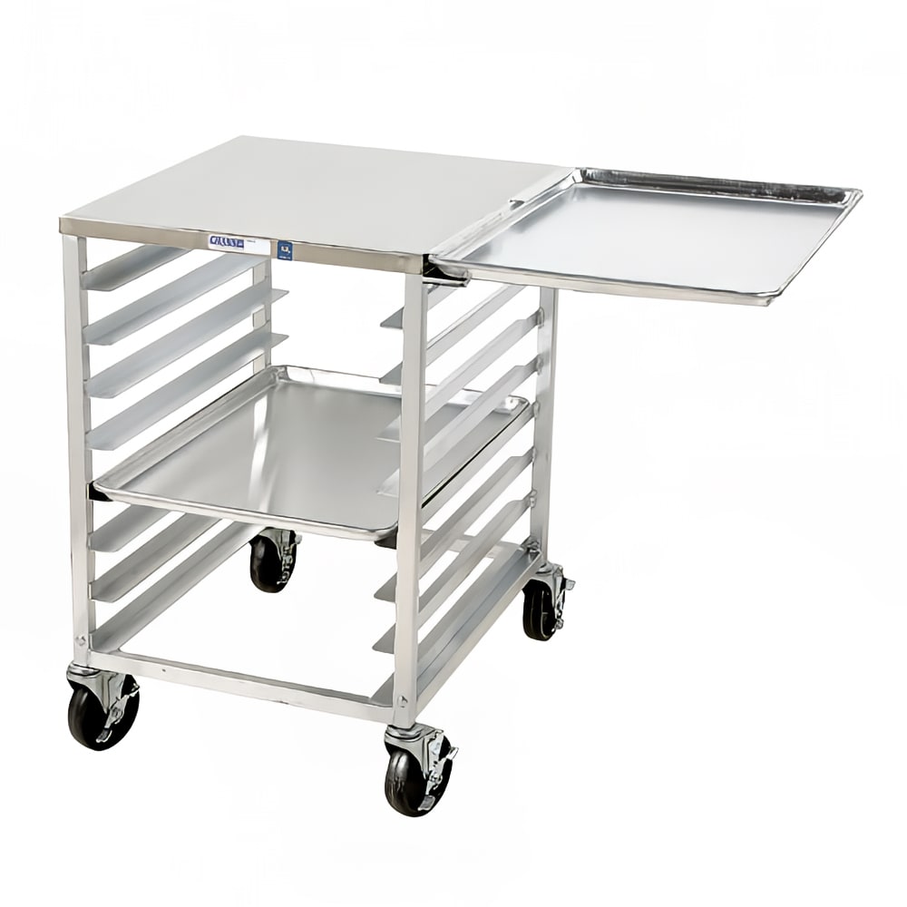 Channel Front Loading Slicer Stand w/ 6 Pan Capacity & 4" Spacing, Aluminum (RG102)