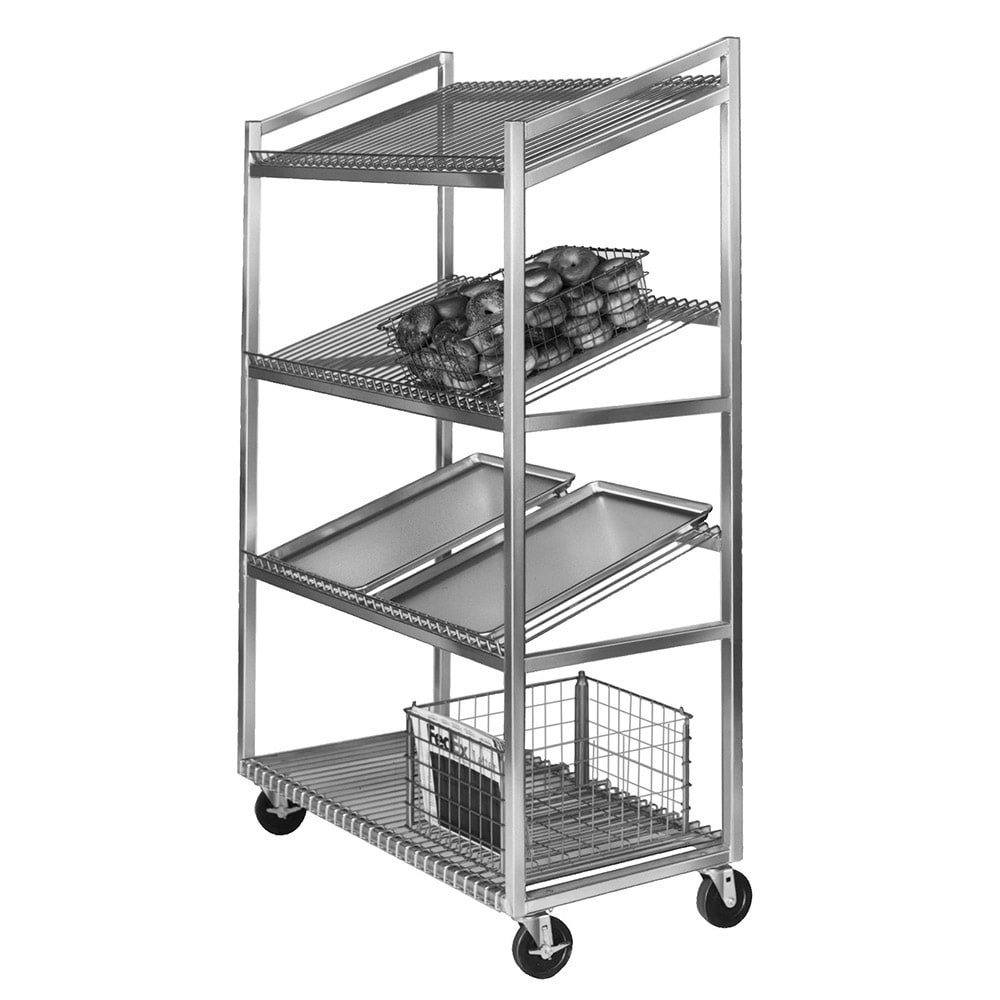 Channel 47"W 4 Sheet Pan Rack w/ 16 1/2" Bottom Load Slides (SORT-4)