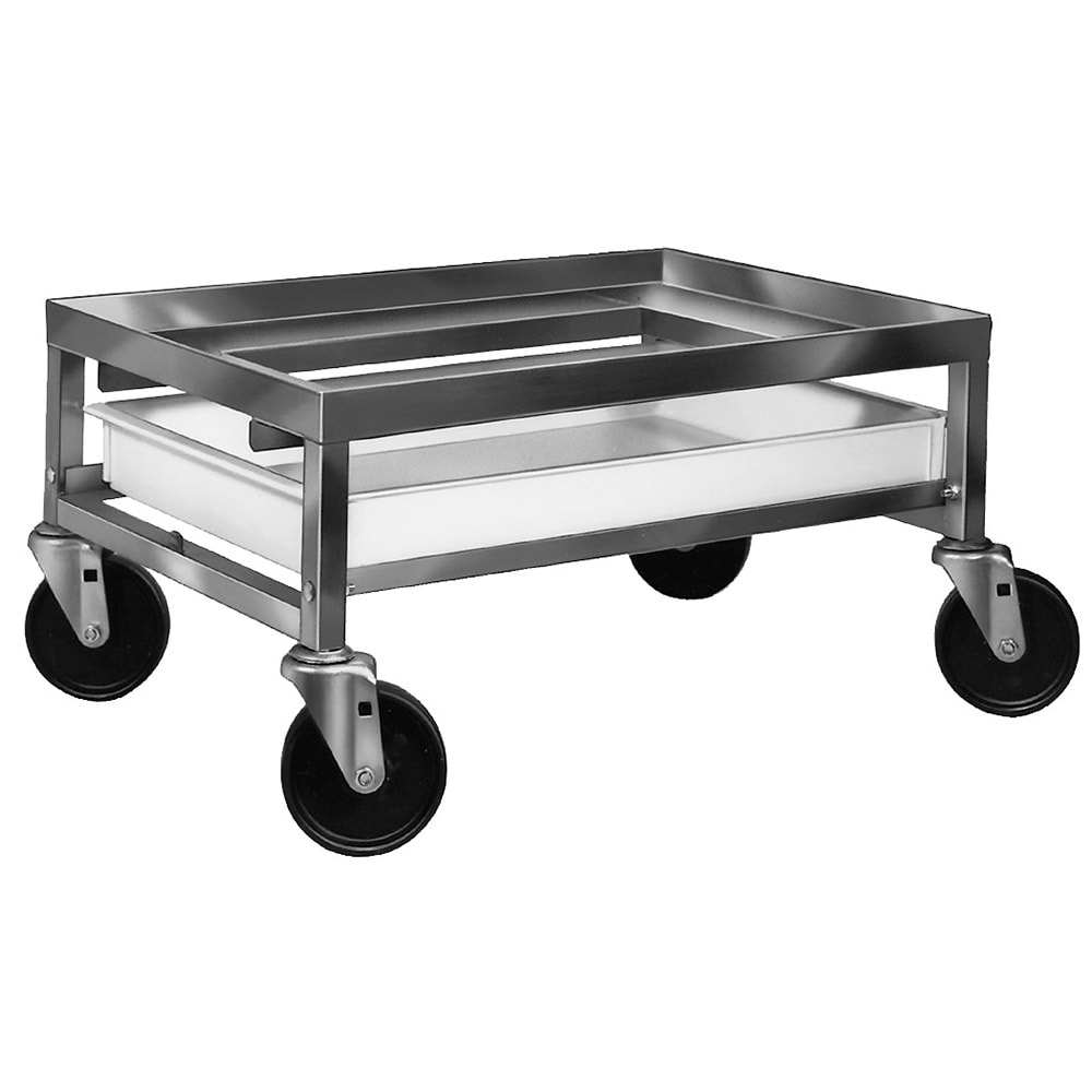 Channel Poultry Crate Dolly w/ Drip Pan - 20" x 27" x 12 1/2", Stainless (SPCD-S)