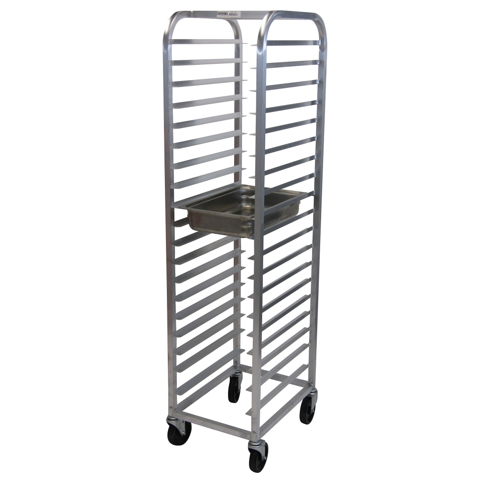 Channel 16 1/2"W 19 Sheet Pan Rack w/ 3" Bottom Load Slides (SSPR-3E)