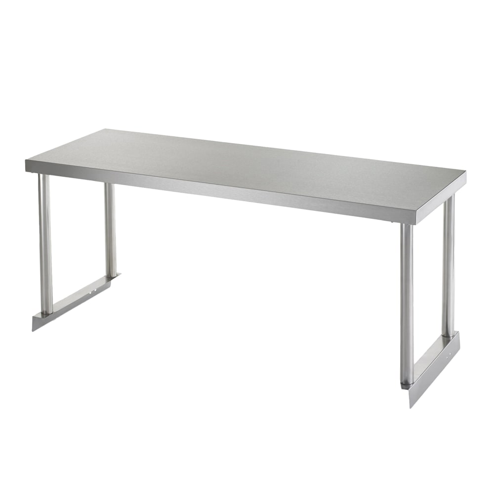 Arctic Air 64903K-S Single Table Mount Overshelf, 22 ga Stainless, 18" x 60"