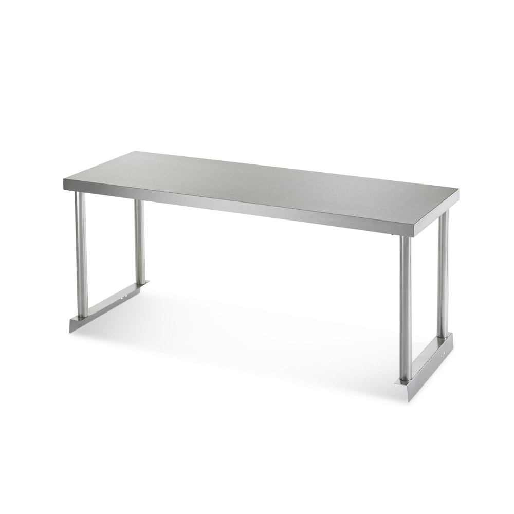 Arctic Air 64904K Single Table Mount Overshelf, 22 ga Stainless, 18" x 72"