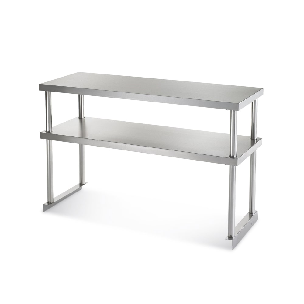 Arctic Air 64906K Double Table Mount Overshelf, 22 ga Stainless, 18" x 48"