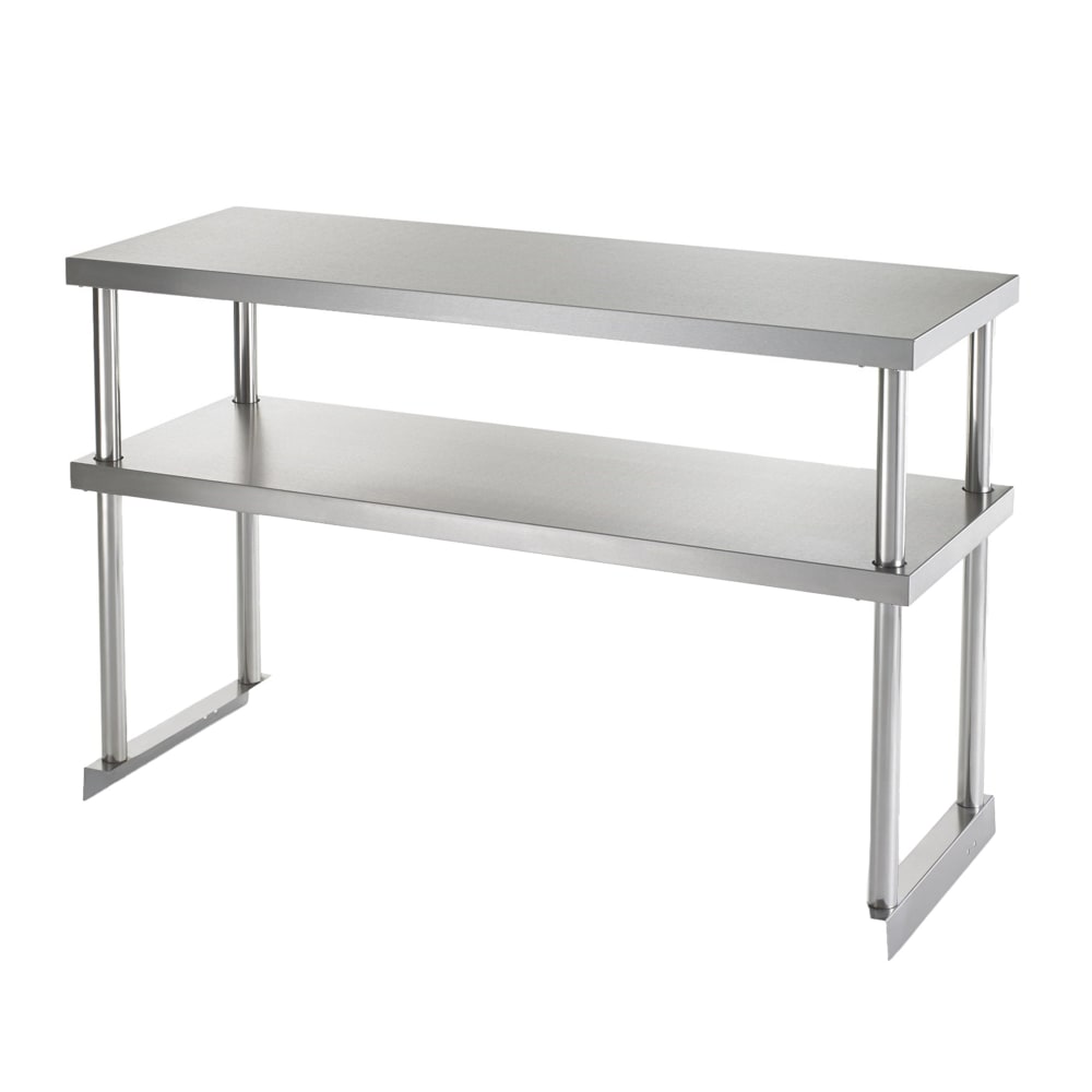 Arctic Air 64907K-S Double Table Mount Overshelf, 22 ga Stainless, 18" x 60"